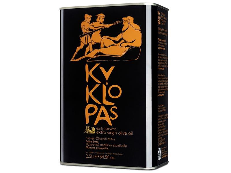 Kyklopas Early Harvest Greek Extra Virgin Olive Oil - 2.5L